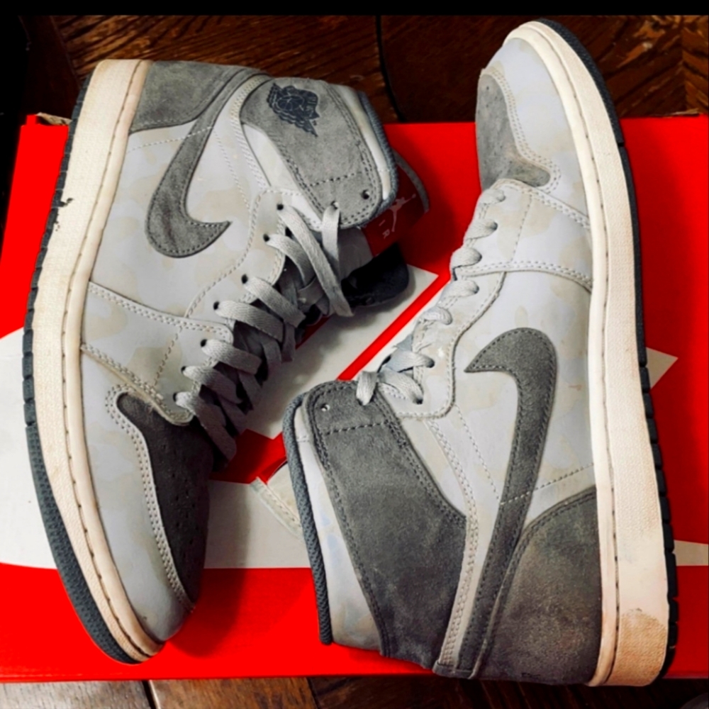 Jordan 1 High 3m Grey Camo